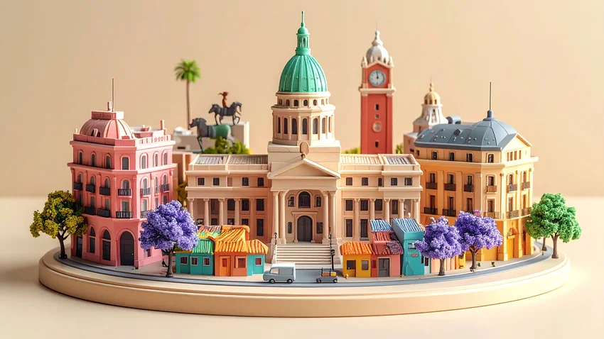 Illustrated miniature of Buenos Aires